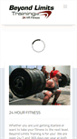 Mobile Screenshot of beyondlimitstraining.net