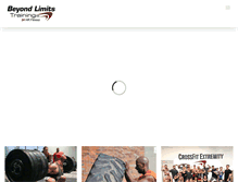 Tablet Screenshot of beyondlimitstraining.net